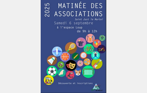 Matinée des associations Saint Just Le Martel