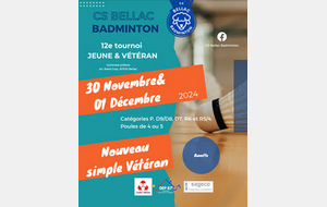 Tournoi du CS Bellac Badminton