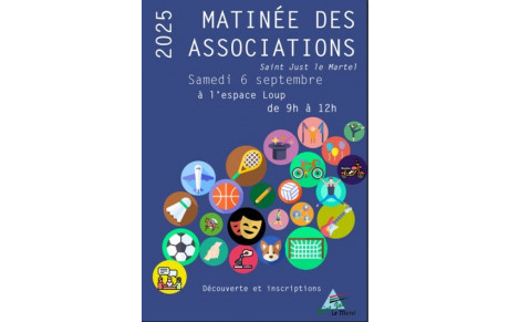 Matinée des associations Saint Just Le Martel